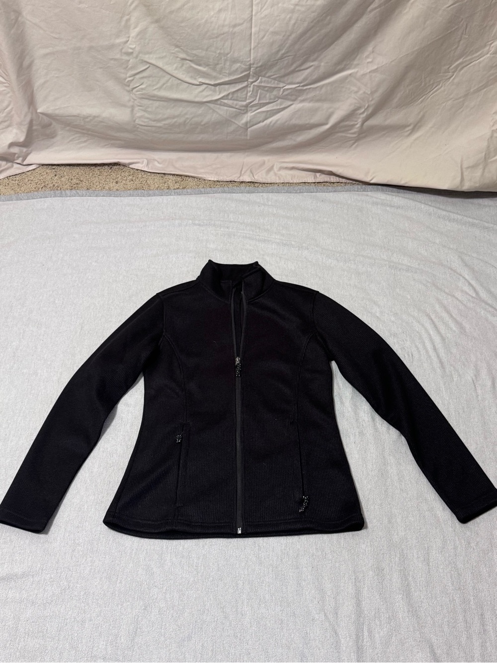 Charles River Apparel Black Women's Utility Zip Jacket - Fitted